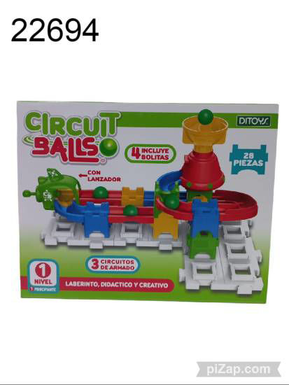 Imagen de CIRCUIT BALLS 6 CIRUCITOS DE ARMADO 28 PZAS 10.25